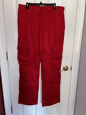 Calça cargo utilitária Jordan Craig vermelha brilhante 36 x 32 leve - Imagem 1 de 4