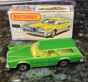 Matchbox Superfast Cougar Villager 74 Green Minty with Box - Picture 1 of 12