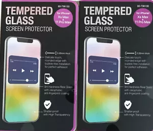 2 Protectores de Pantalla de Vidrio Templado para iPhone XS Max y 11 Pro Max Nuevo - Imagen 1 de 1