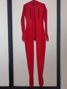 Tuta gatto lattice cosplay gomma moda uniforme body zentai tuta uomo XL - Foto 1 di 1