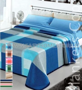 Coperta misto lana matrimoniale New York Made in Italy - Foto 1 di 6