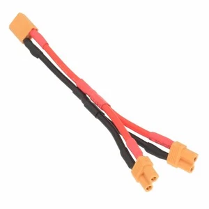 Parallel Wire XT30 1 Male to 2 Female Y cable 14AWG 5CM+5CM Adapter - Picture 1 of 2
