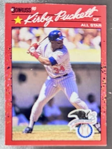 **SELTENE FEHLERKARTE** 1990 Donruss KIRBY PUCKETT HOF All-Star #683 - Bild 1 von 5