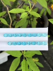 14.80 Crt / Neon Blue Paraiba Color Apatite Calibrated Oval Shape For Jewellery. - Picture 1 of 3