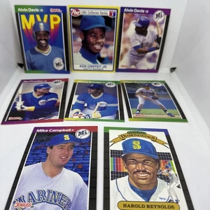 Seattle Mariners Griffey Jr. Al In Davis etc. Donruss Baseballkarte Lot 8 R4 - Bild 1 von 9
