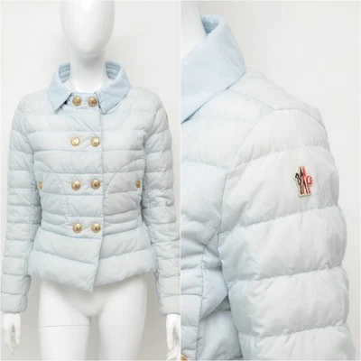 Authentic Women's Moncler Grenoble Soubise Light Blue Down Jacket Size 1 ,~S - Image 1 of 4