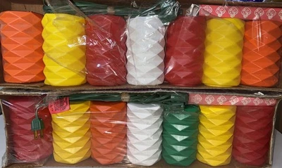 Винтажные новые из старых запасов фонари для вечеринок патио кемперов L-307 легкие струнные формы 2 комплекта - Изображение 1 из 4