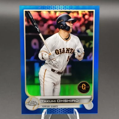 2022 Topps Chrome NPB Takumi Ohshiro Blue Refractor  /150 #70 🔥 - Image 1 of 2