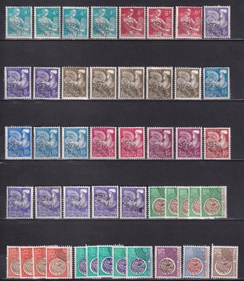 France-Préoblitérés-Lot timbres sans gomme - Photo 1/2