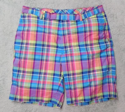 Ralph Lauren RLX Golf Shorts Colorful Plaid Performance Mens Size 36 - Image 1 of 4