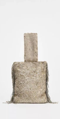 MINI BOLSO CUBO ZARA CON FLECOS DE LENTEJUELAS Foto 1 de 4