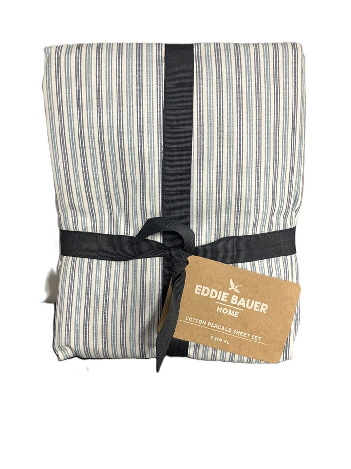Juego de sábanas Eddie Bauer Home algodón percal - Twin XL Foto 1 de 4