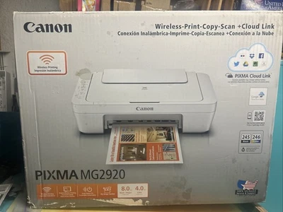 New CANON PIXMA MG2920 Computer All-In-One Inkjet Printer Copy Scan Cloud Link - Image 1 of 4