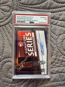 Panini Optic Dominique Wilkins Signature Series 2020 púrpura SS-DWL PSA 7 - Imagen 1 de 2