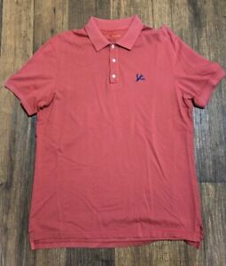 Isaia Mens Polo Red/Orange Size XL Made In Italy 