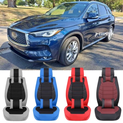 Fundas de asiento de coche PU delanteras + traseras para Infiniti FX35 FX45 M35 G35 G37 EX35 5 asientos Foto 1 de 4