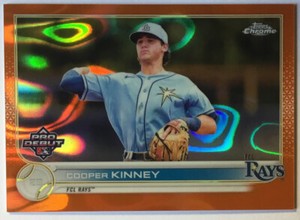 2022 Topps Pro Debut Chrome Cooper Kinney Orange Lava Refractor  #20/25