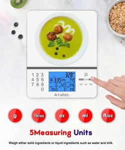 Food Scale with Nutritional Calculator, Calorie Scale, Kitchen Scales Digital... - Picture 1 of 6