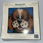 Wonder Art-caron #4900 Dog Puppy Multi -color Latch Hook Rug Kit 8x8