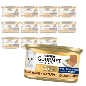 Purina Gourmet Gold Katzenfutter Mousse mit Pute 12x85g - Bild 1 von 3