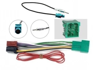 Kabel Iso Und Antenne Am-Fm Neu Radio für Fca Ducato Panda 500E (Kein Modul Can - Picture 1 of 2