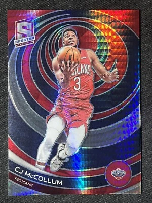 2022-23 Panini Spectra Asia Red CJ McCollum Color Match New Orleans Pelicans #33 - Image 1 of 2