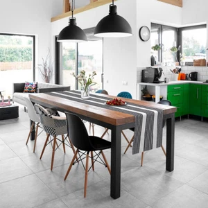 100% Baumwolle Tischläufer, für Familienessen Party schwarz-weiß - Bild 1 von 13