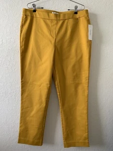 PANTALONE/LEGGINGS DONNA CALVIN KLEIN COLORE OCRA TAGLIA XL STRECH - Foto 1 di 12