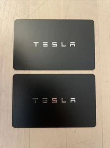 SET OF 2 Genuine OEM TESLA SMART KEY CARD Model S 3 X Y - Picture 1 of 4