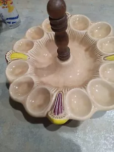 California Orics 523 U.S.A. Deviled Egg Pottery Dish Servierteller Tablett Platte - Bild 1 von 7