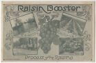 1910 Fresno, Californie - Publicité de style affiche - Carte postale Raisin Festival