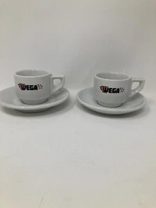Wega Espresso Cup & Saucer, Set of 2 - From Italy - Picture 1 of 2