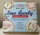 SEW LOVELY Monogram Embroidery Kit  Everything you Need To Stitch 12 Customized 