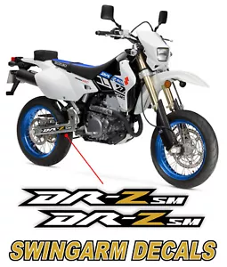 Gold DRZ400 Drz400sm Swingarm Stickers Decals graphic drz 400sm 400 sm Supermoto - Foto 1 di 3