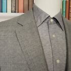 Suitsupply Sport Coat Mens 44L Slim Gray Wool Patch Pocket Surgeon Cuffs Blazer