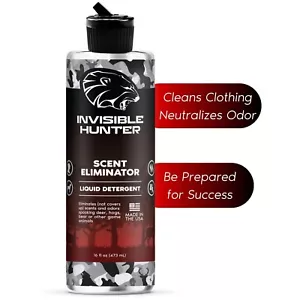 Detergente para ropa Invisible Hunter eliminación de aromas, 16 oz - Imagen 1 de 6