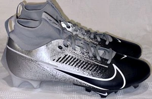 NIKE Vapor Edge Pro 360 2 TD Metallic Silver Black Football Cleats Mens Sz 12 14 - Picture 1 of 10