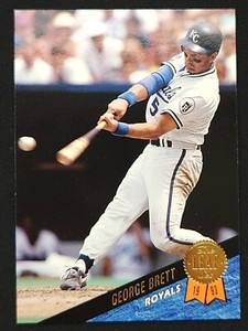 1993 The Leaf Set George Brett #146 Baseball Card Kansas City Royals