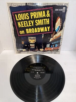 LOUIS PRIMA & KEELY SMITH ON BROADWAY LP 1959 VINYL Coronet Records CX 110 Jazz - Image 1 of 4