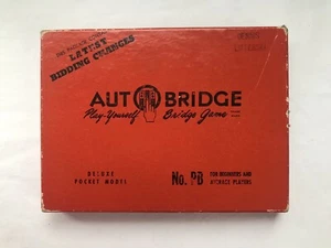 Vintage Auto Bridge 1957 Play Yourself Game Metal Board - 48 Games & Analyses - Picture 1 of 10