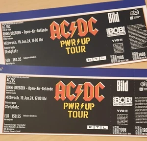 2 ACDC Tickets 100€ (=je 50€) 19.06.2024 Rinne Dresden Innenraum Stehplatz - Bild 1 von 1