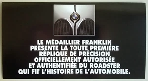 BMW 328 Roadster (1938) : Brochure publicitaire FRANKLIN MINT (en français) - Picture 1 of 4