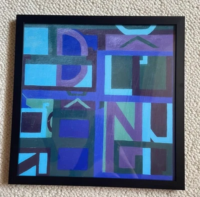 original framed painting prints using acrylic, digital  and other mixed medias Foto 1 de 2