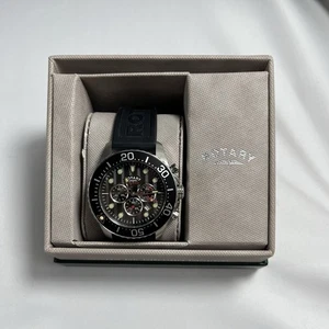 Gent's Rotary AQUASPEED Chronograph Quartz Battery Watch With Date - Picture 1 of 6