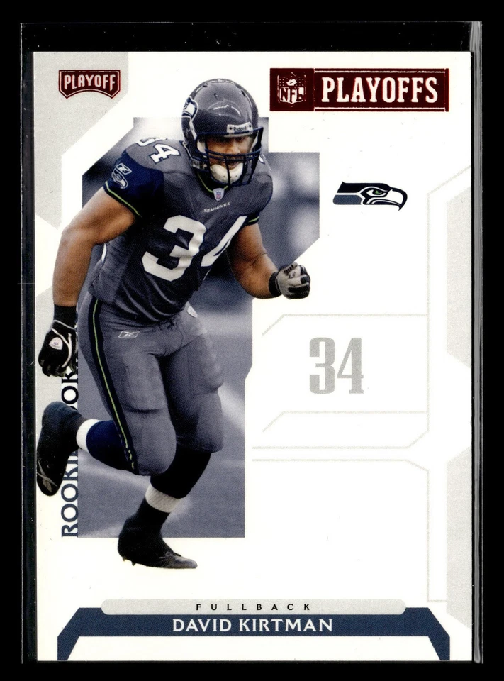 David Kirtman 2006 Playoff NFL Playoffs ROOKIE RC RED SP #142 Seahawks *203B - Image 1 of 2