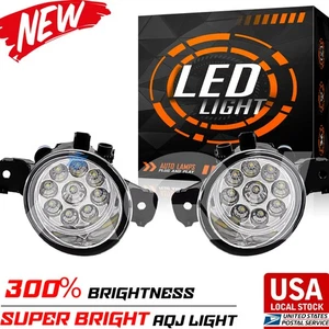 Pair White Bumper LED Bright Fogs Driving Lamps For INFINITI G37 2010-2011 - Picture 1 of 11