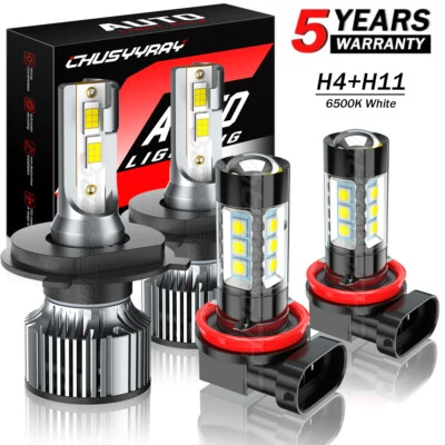 Комбинированные светодиодные противотуманные фары дальнего/ближнего света для Honda Ridgeline 2006-14 4 лампы - Изображение 1 из 4