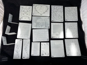 18 Embossing Folder Cuttlebug Lifestyle Crafts Paper Studio Crafts Too Quickcutz - Picture 1 of 15