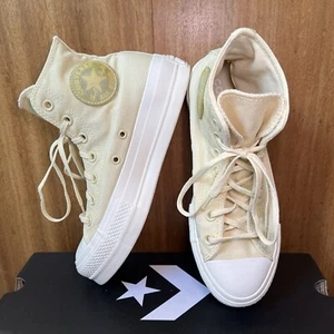 Converse Chuck Taylor All Star Lift Platform CanvasHi donna giallo/limone UK 5 - Foto 1 di 13