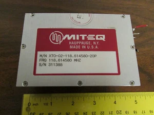 MITEQ XTO-02-118.614580-20P Low Noise Oscillator RF Microwave - Picture 1 of 2